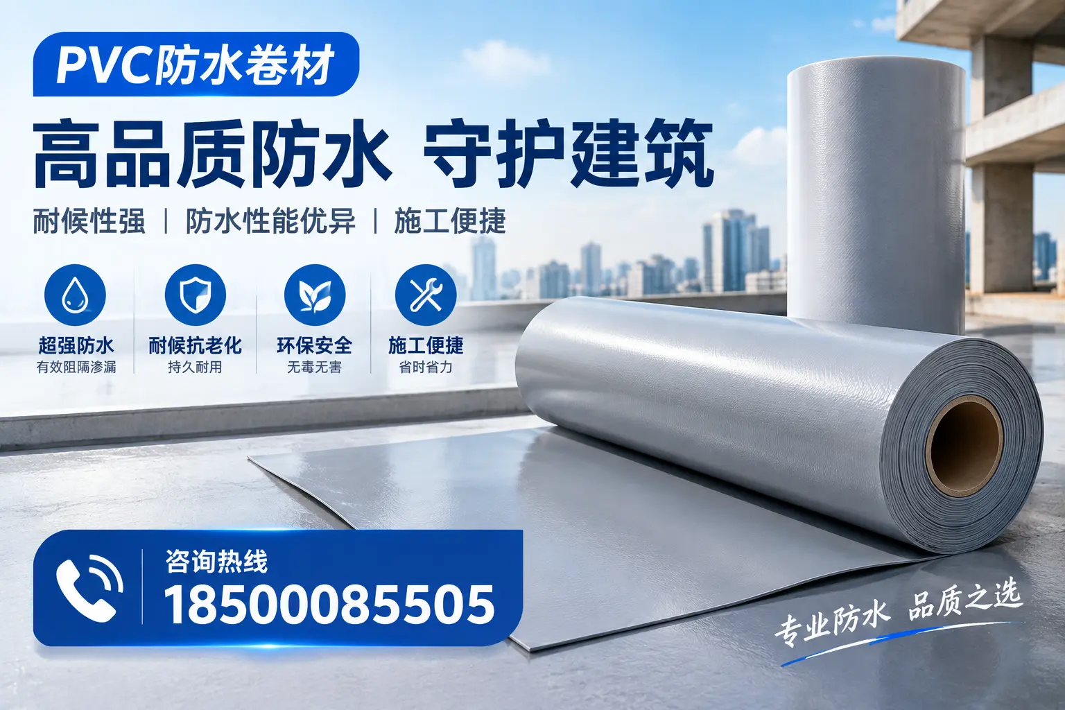 PVC防水卷材的防水效果评测,适合荆州的科学依据